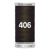 Gutermann super sterk naaigaren | 100m | 406 donkerbruin naaigaren GM - 100 - SS - M782 - 406 4008015680206